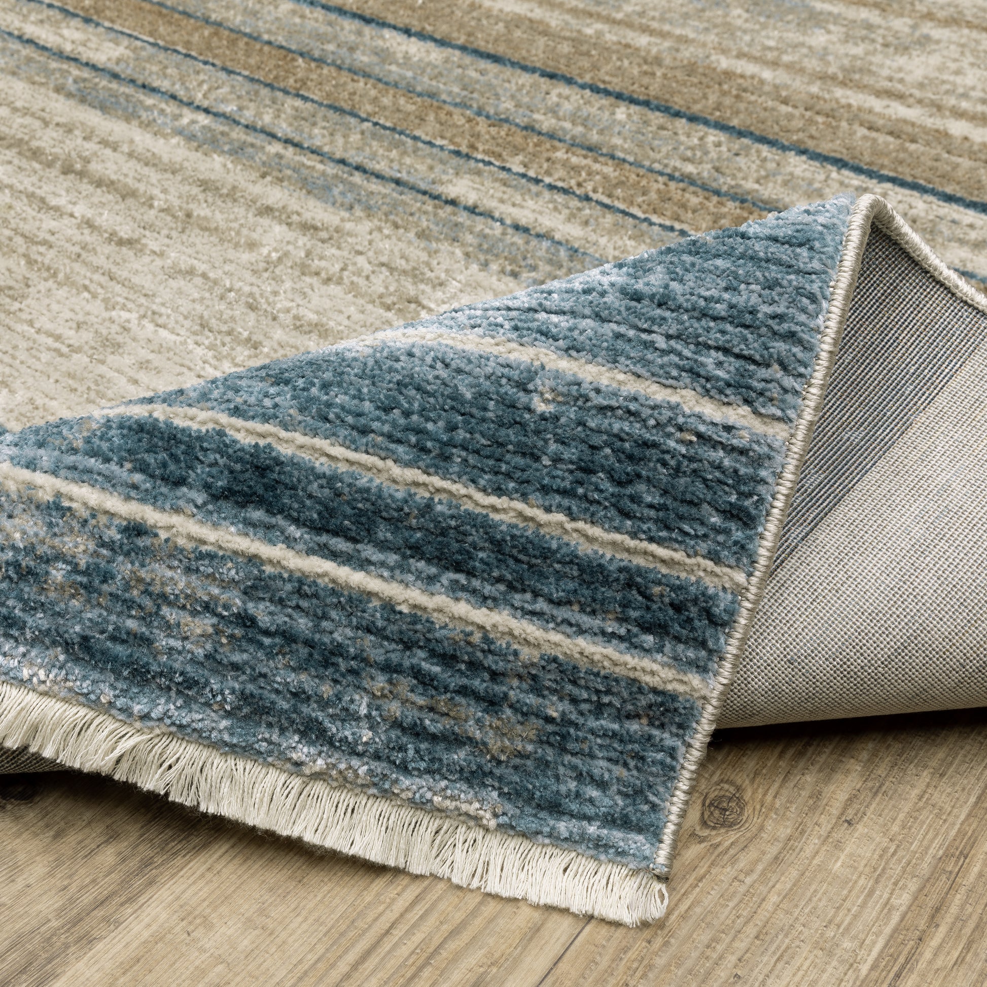 Oriental Weavers Bauer  Blue Beige Modern & Contemporary