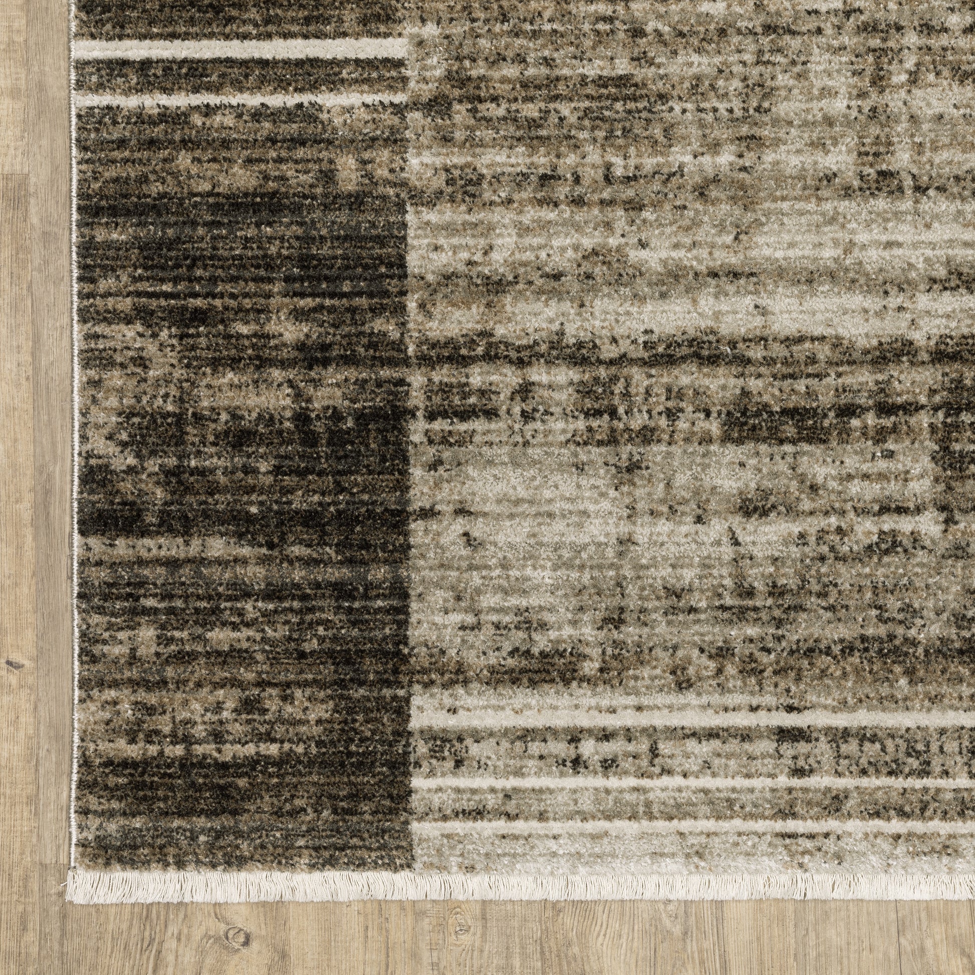 Oriental Weavers Bauer  Beige Charcoal Modern & Contemporary