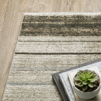 Oriental Weavers Bauer  Beige Charcoal Modern & Contemporary
