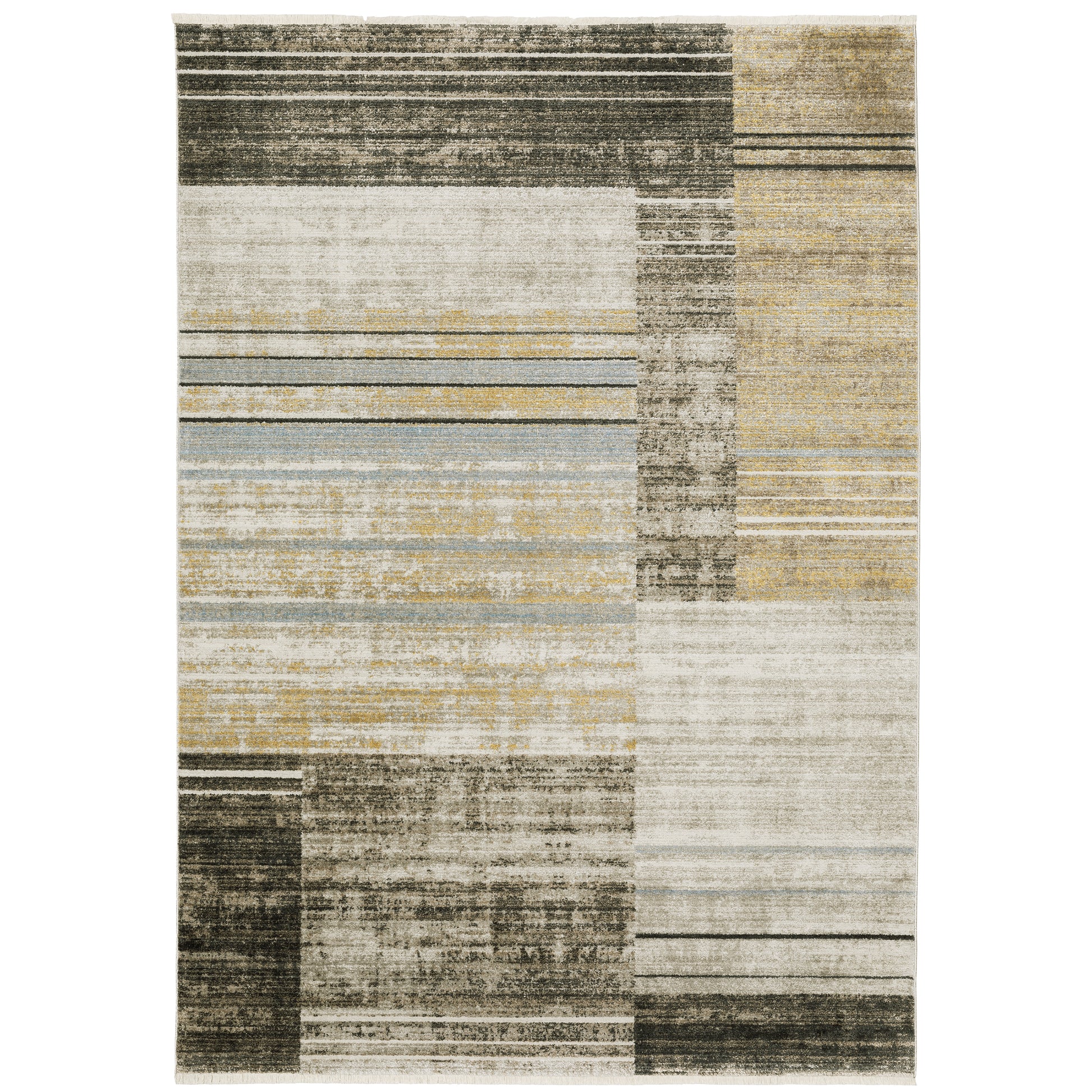 Oriental Weavers Bauer  Beige Charcoal Modern & Contemporary