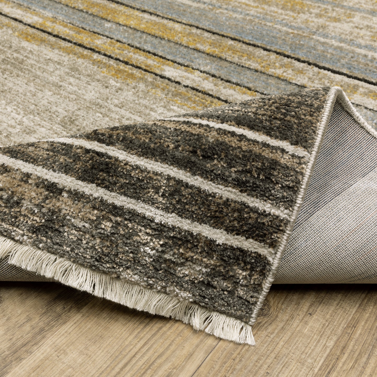 Oriental Weavers Bauer  Beige Charcoal Modern & Contemporary