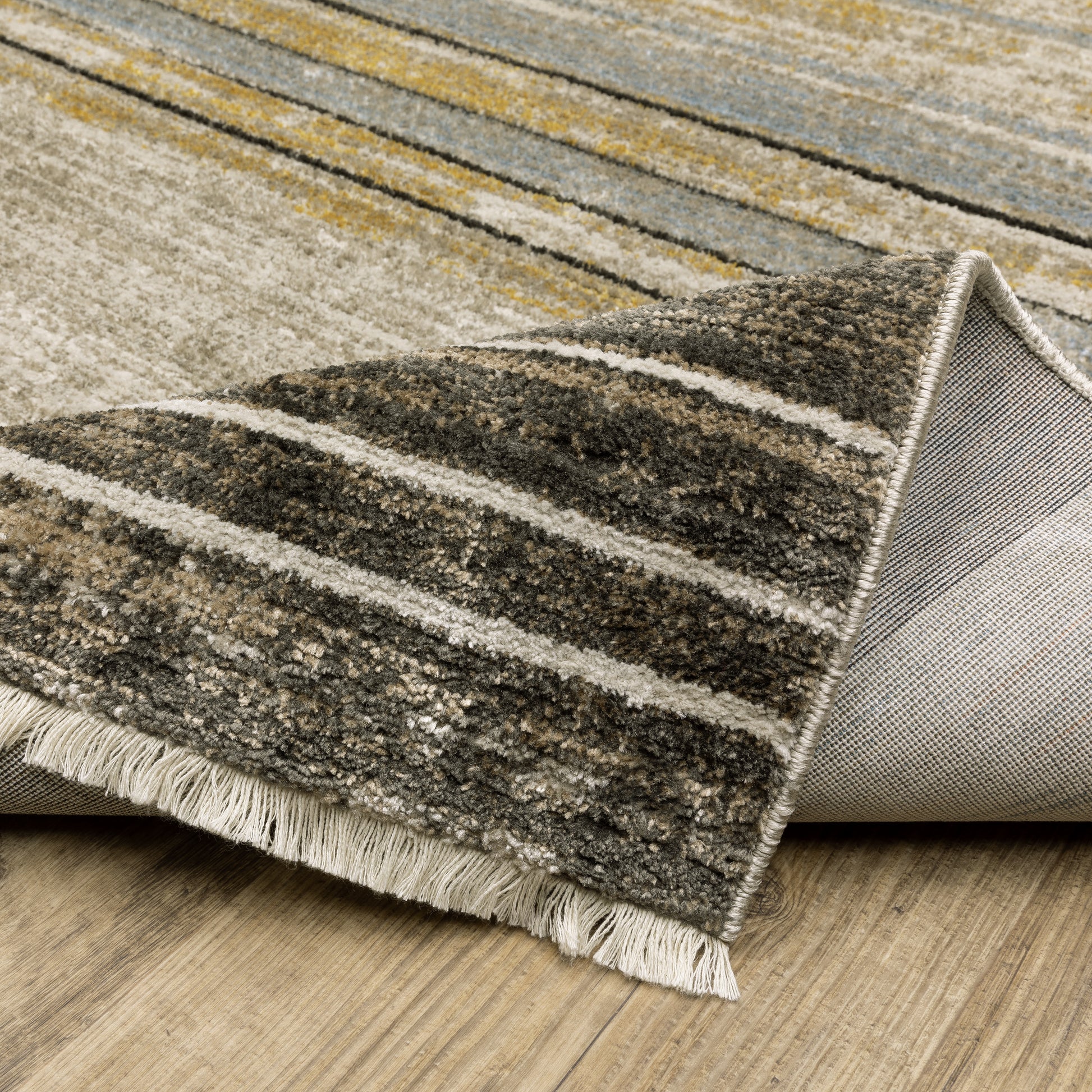 Oriental Weavers Bauer  Beige Charcoal Modern & Contemporary