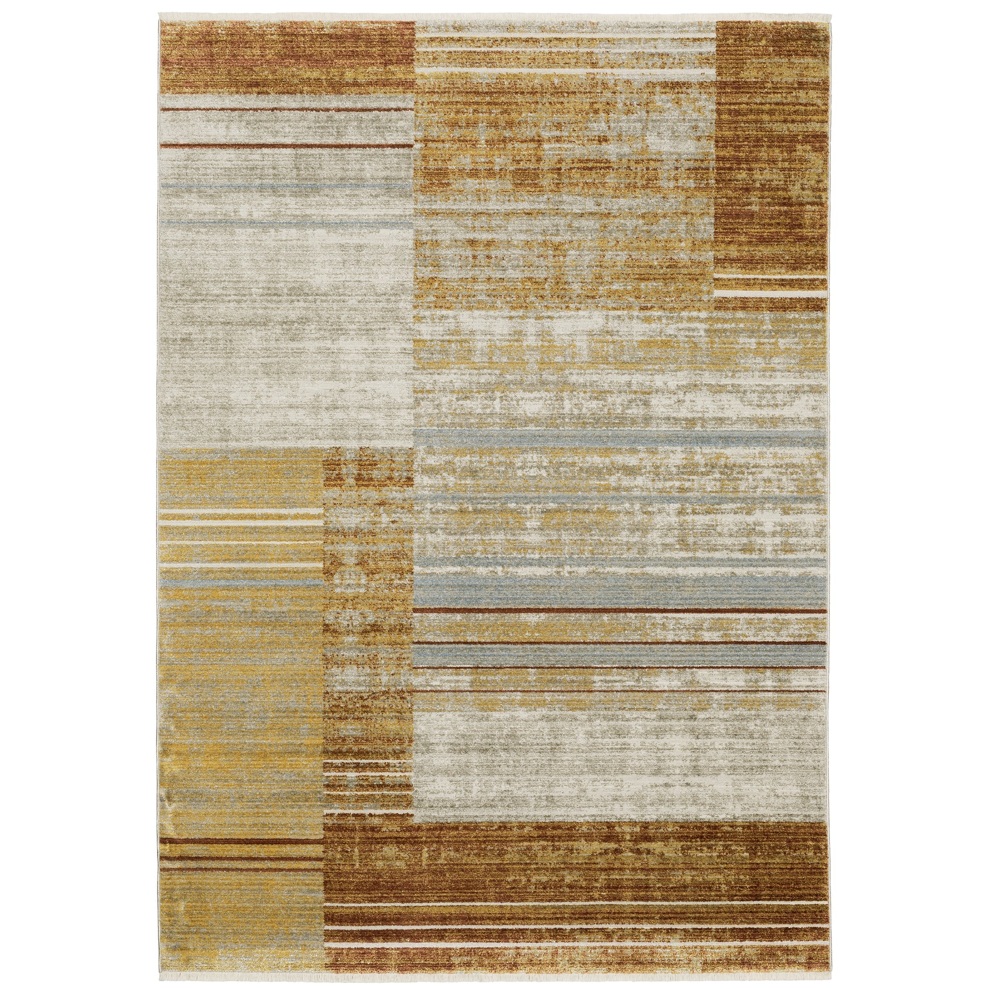 Oriental Weavers Bauer  Rust Gold Modern & Contemporary