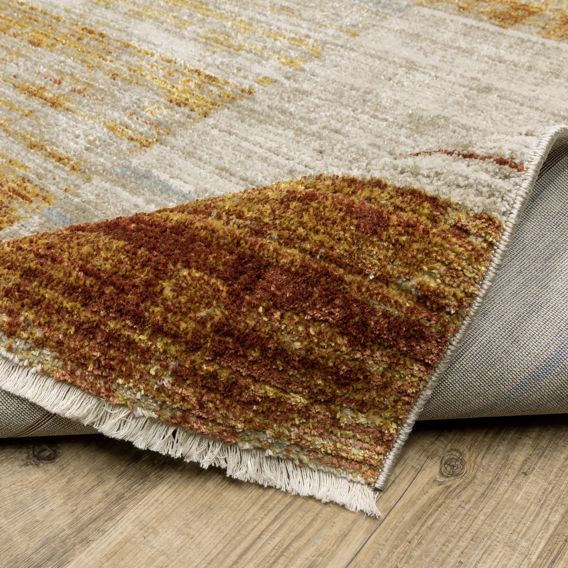 Oriental Weavers Bauer  Rust Gold Modern & Contemporary