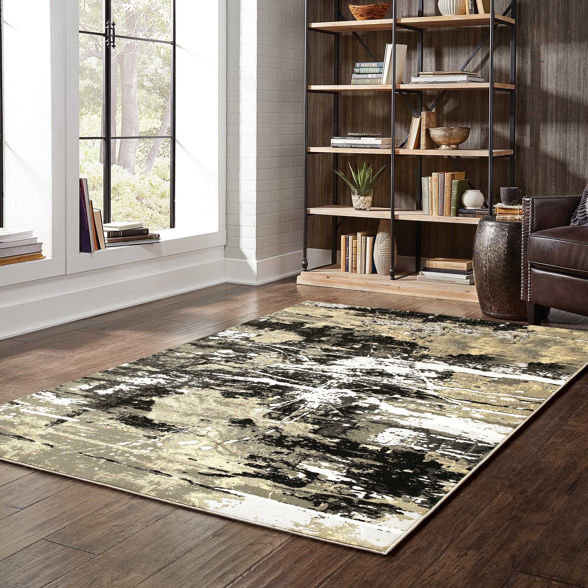 Oriental Weavers Bowen  Black Gold Industrial
