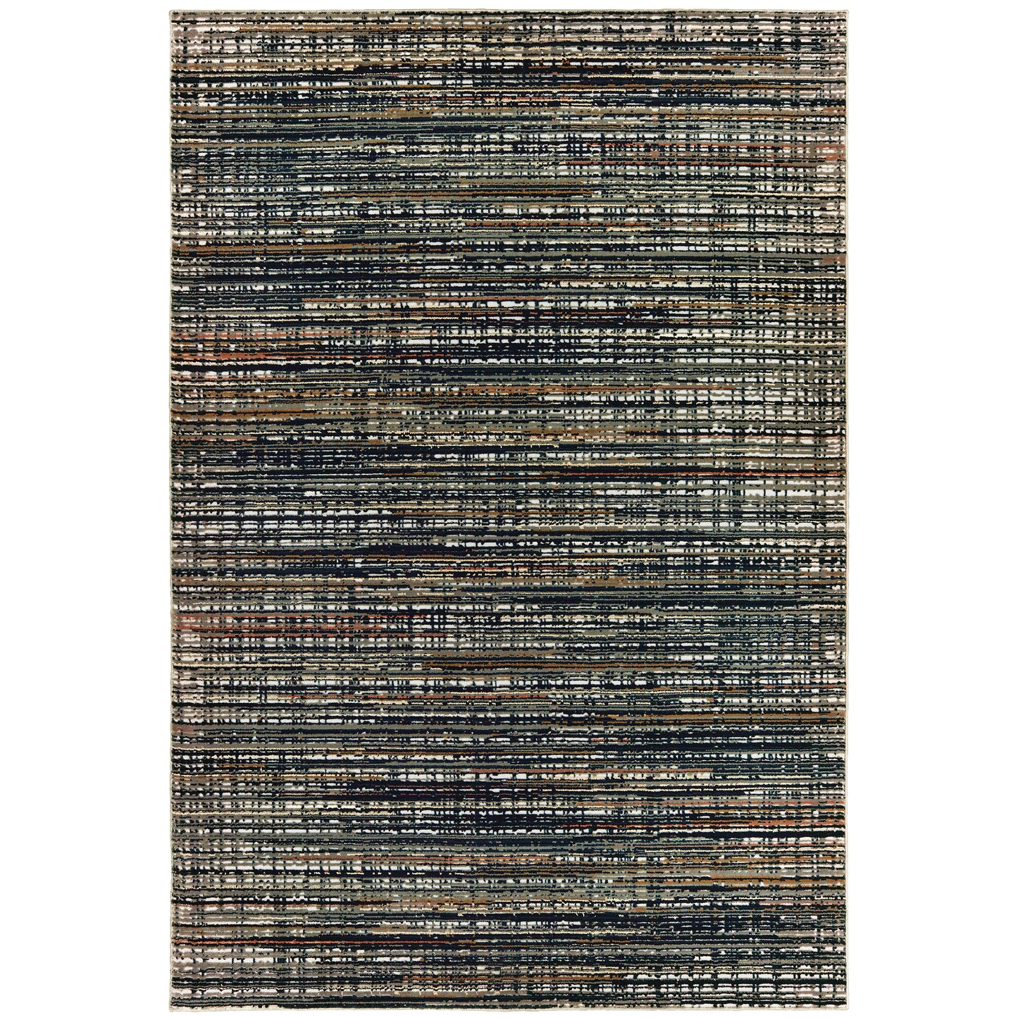 Oriental Weavers Bowen  Black Navy Modern & Contemporary