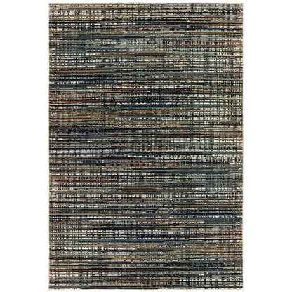 Oriental Weavers Bowen  Black Navy Modern & Contemporary