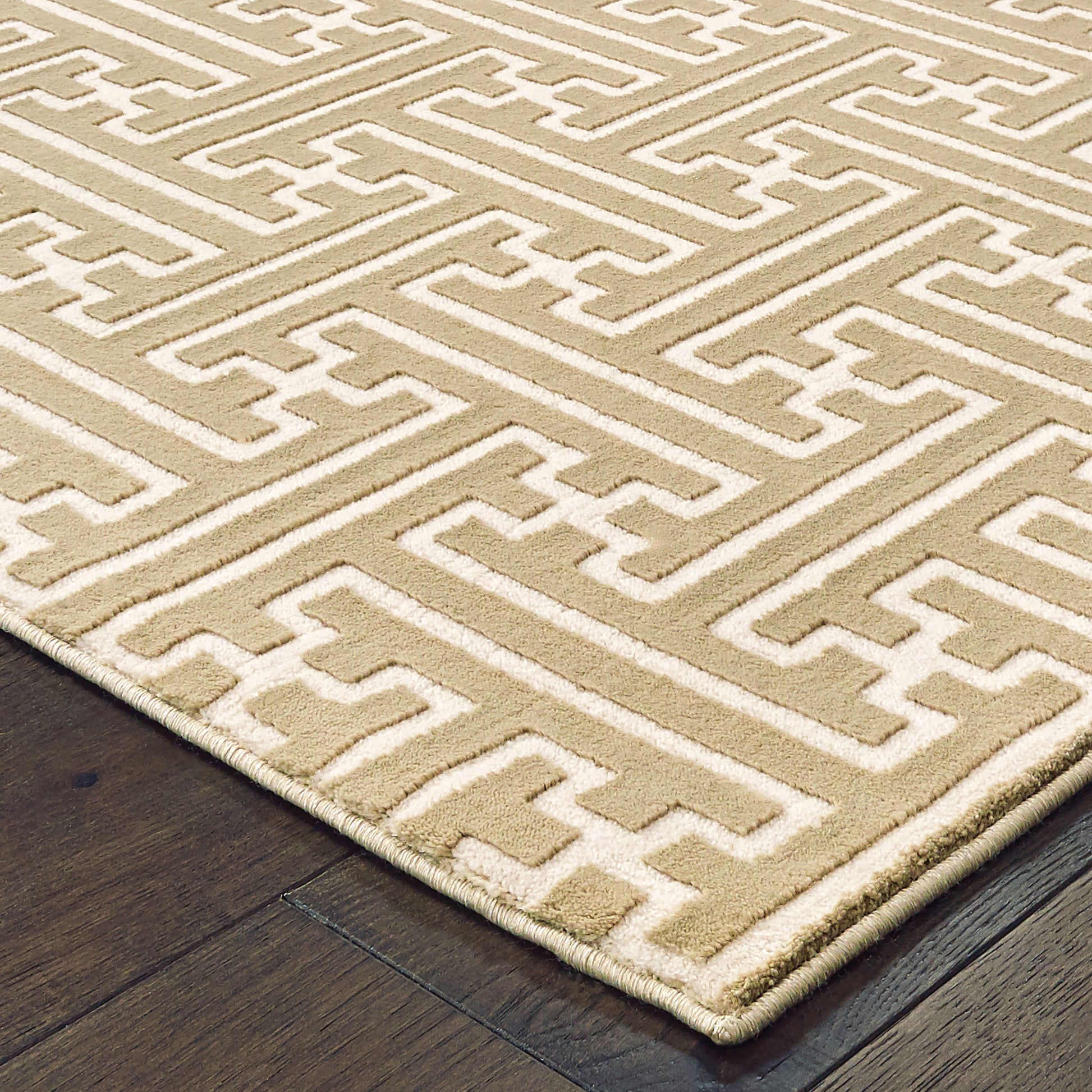 Oriental Weavers Bowen  Gold Ivory Modern & Contemporary