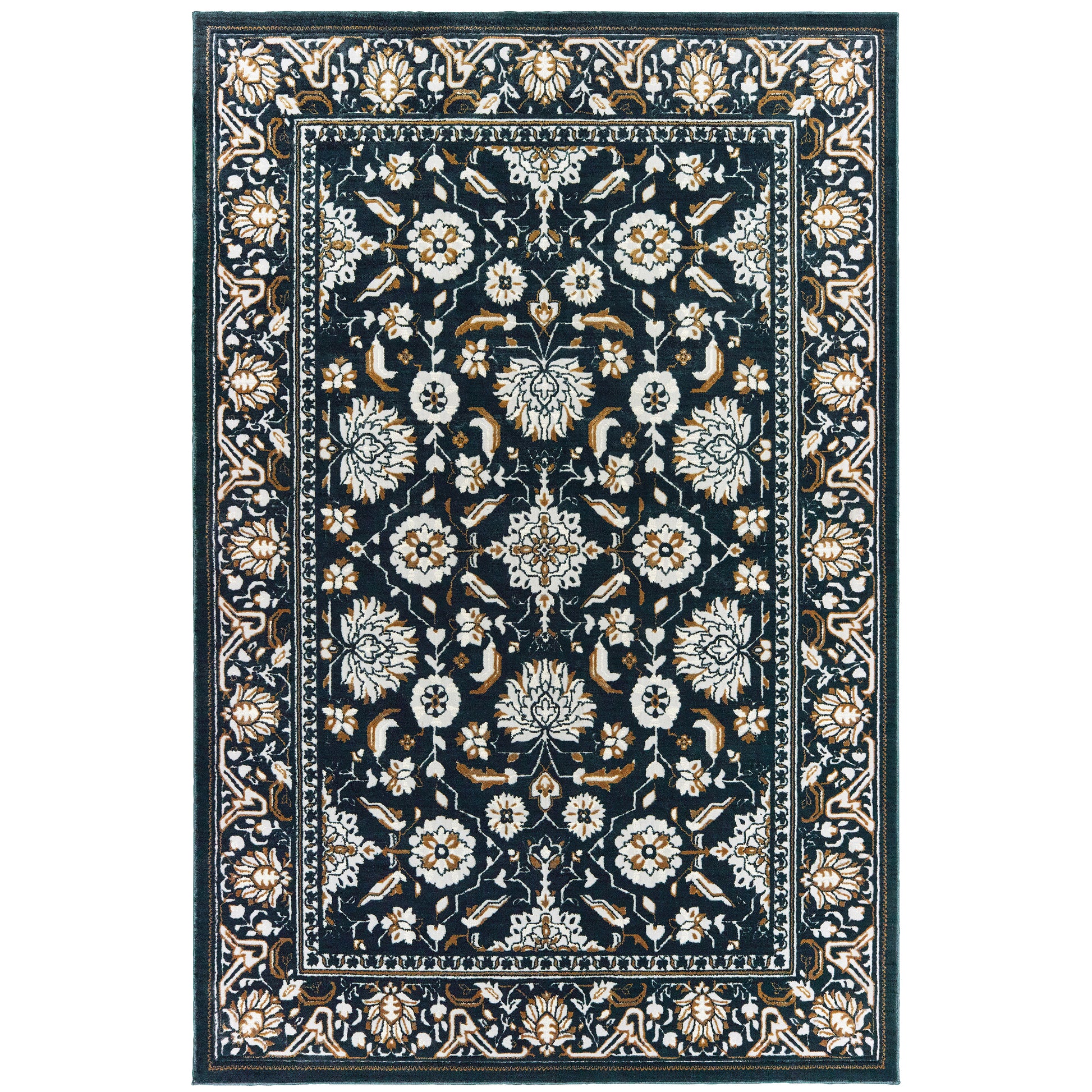 Oriental Weavers Bowen  Navy Gold Traditional