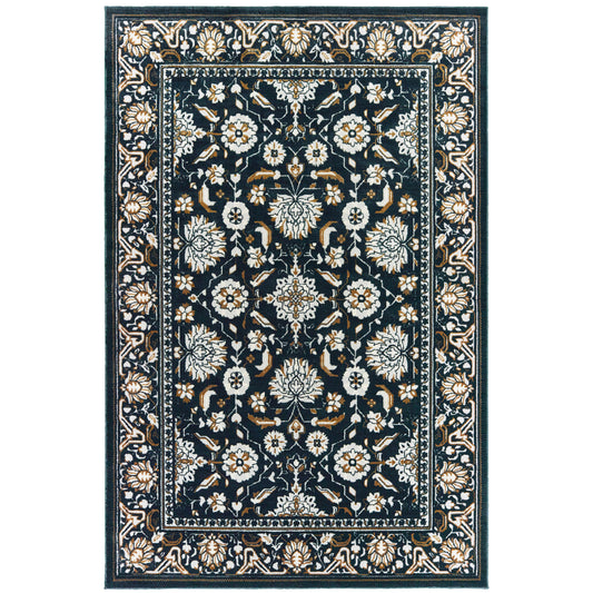 Oriental Weavers Bowen  Navy Gold Traditional