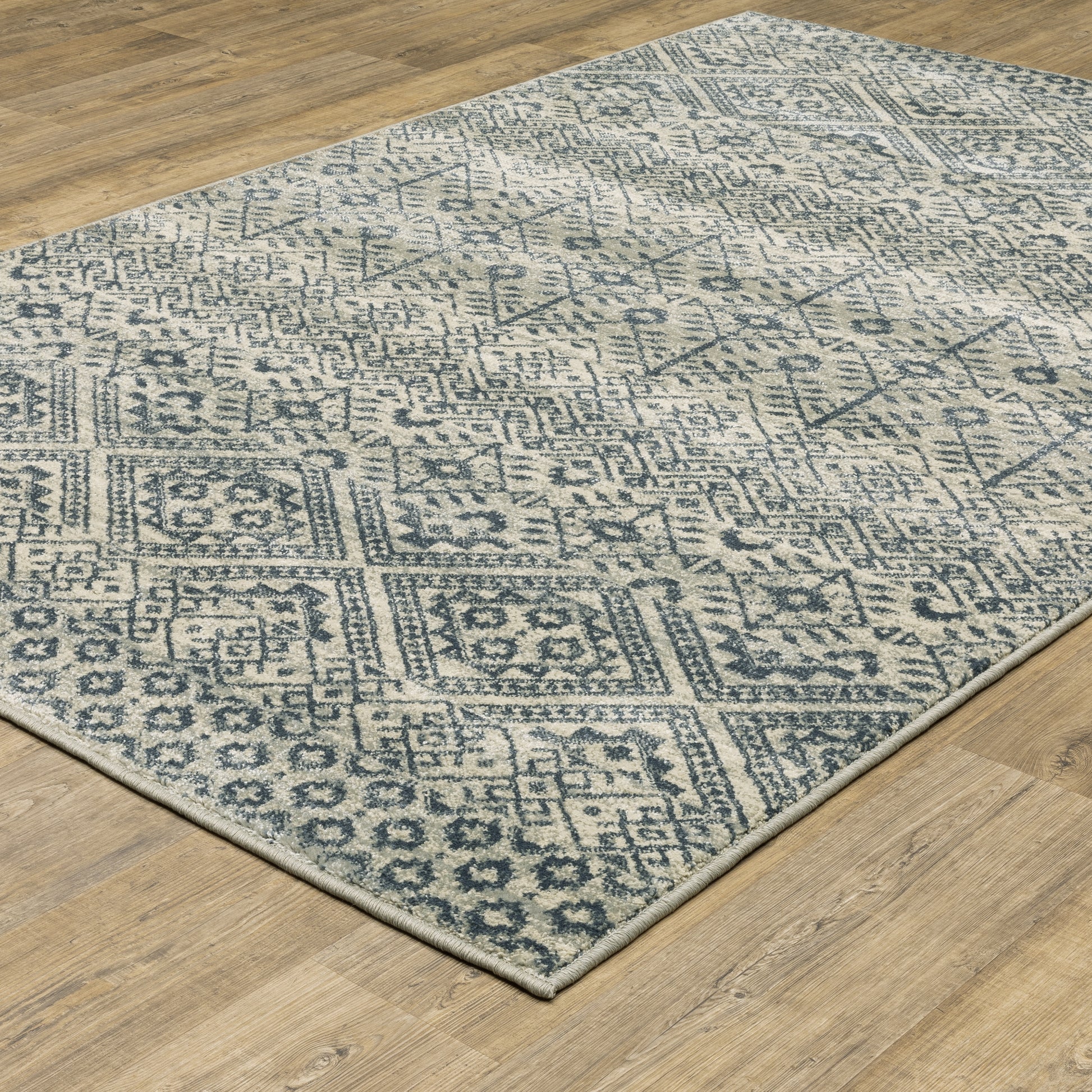 Oriental Weavers Branson  Blue Beige Tribal