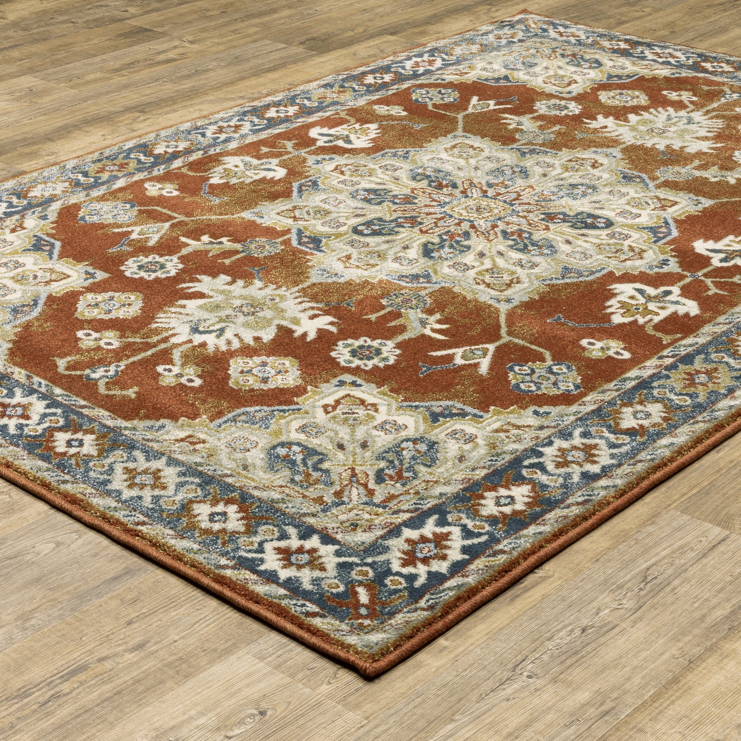 Oriental Weavers Branson  Rust Beige Traditional