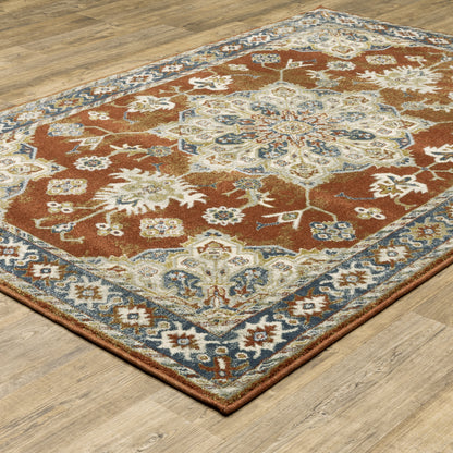 Oriental Weavers Branson  Rust Beige Traditional