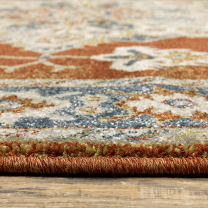 Oriental Weavers Branson  Rust Beige Traditional