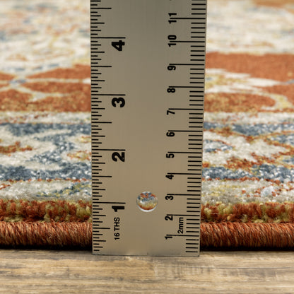 Oriental Weavers Branson  Rust Beige Traditional