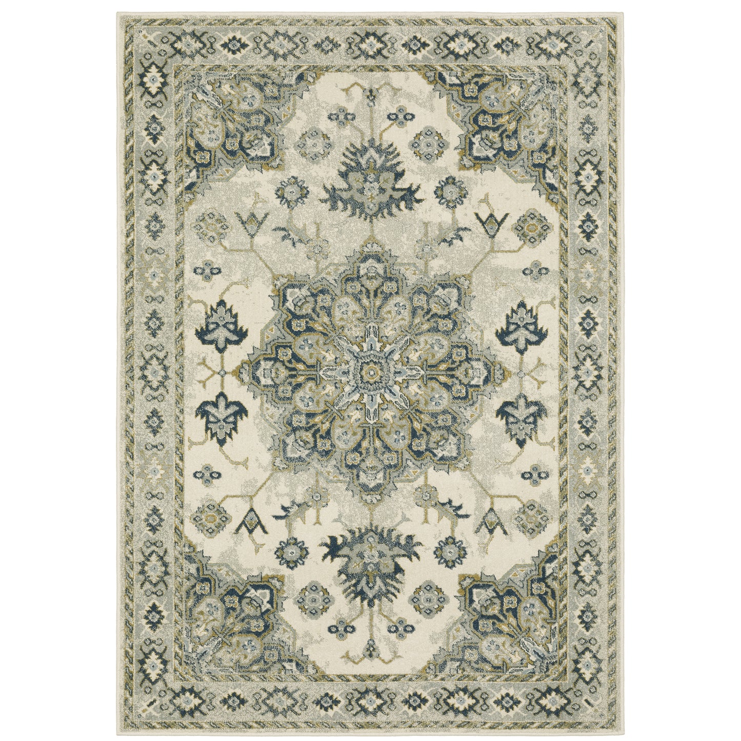 Oriental Weavers Branson  Ivory Blue Traditional