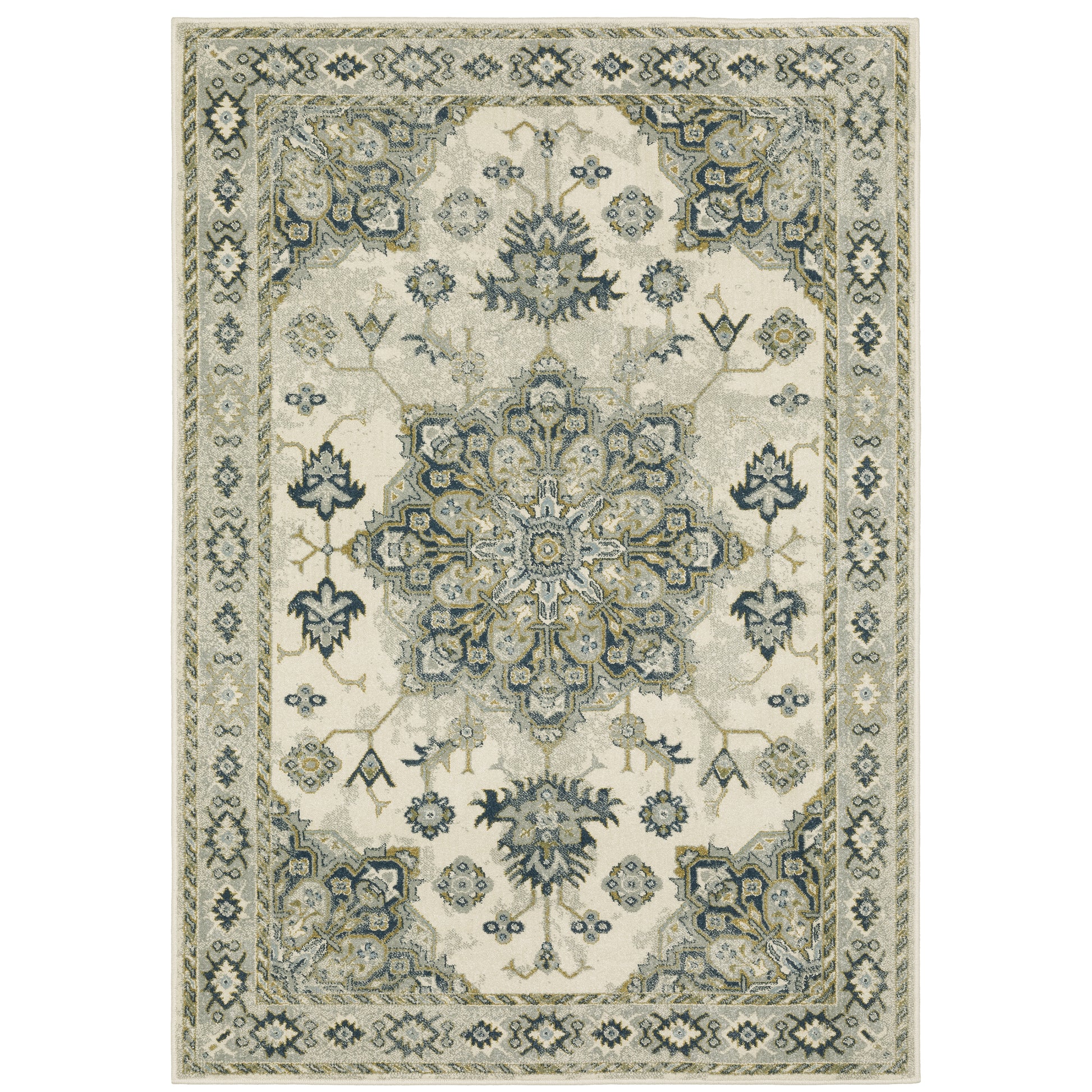 Oriental Weavers Branson  Ivory Blue Traditional