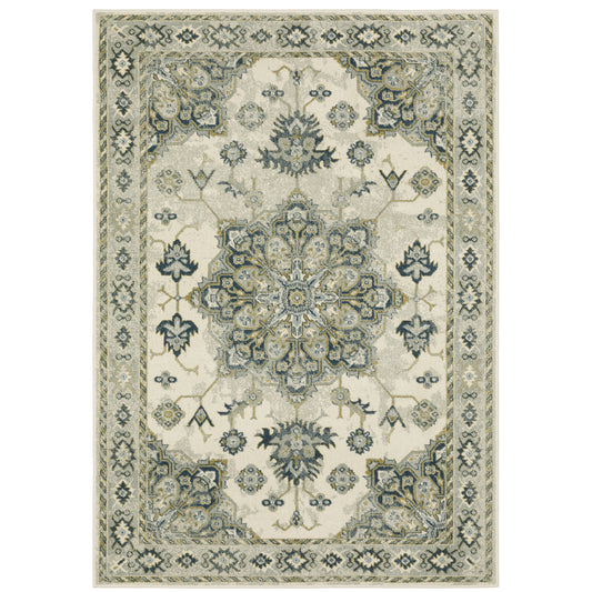 Oriental Weavers Branson  Ivory Blue Traditional