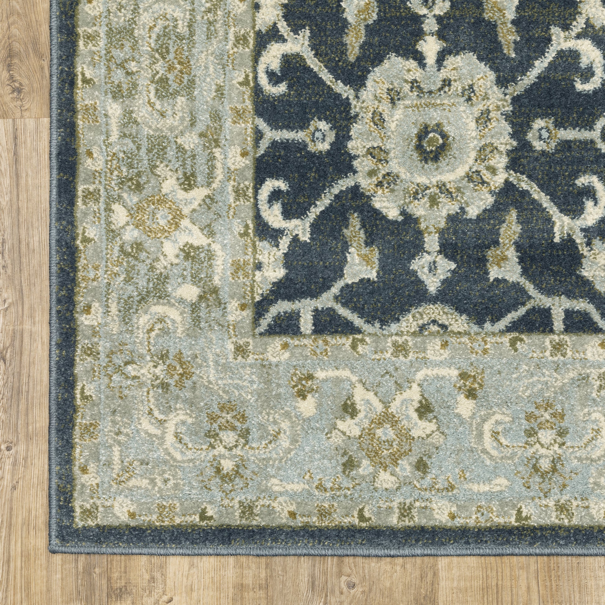Oriental Weavers Branson  Teal Ivory Traditional