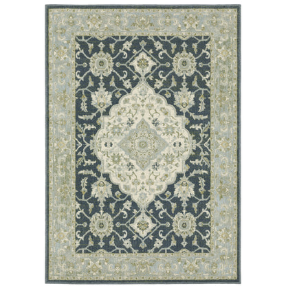 Oriental Weavers Branson  Teal Ivory Traditional