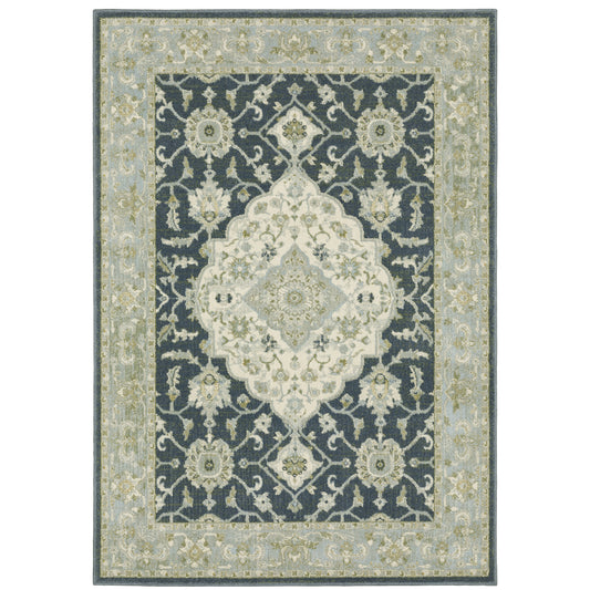 Oriental Weavers Branson  Teal Ivory Traditional