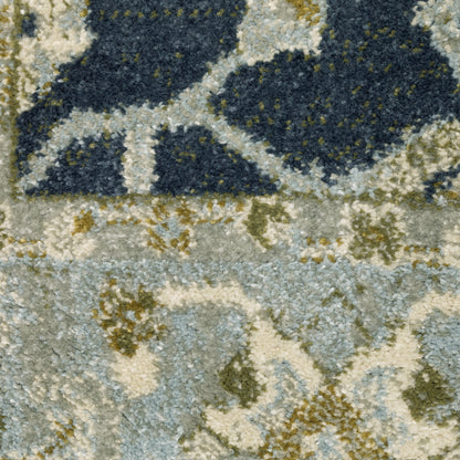 Oriental Weavers Branson  Teal Ivory Traditional