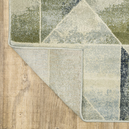 Oriental Weavers Branson  Blue Green Modern & Contemporary