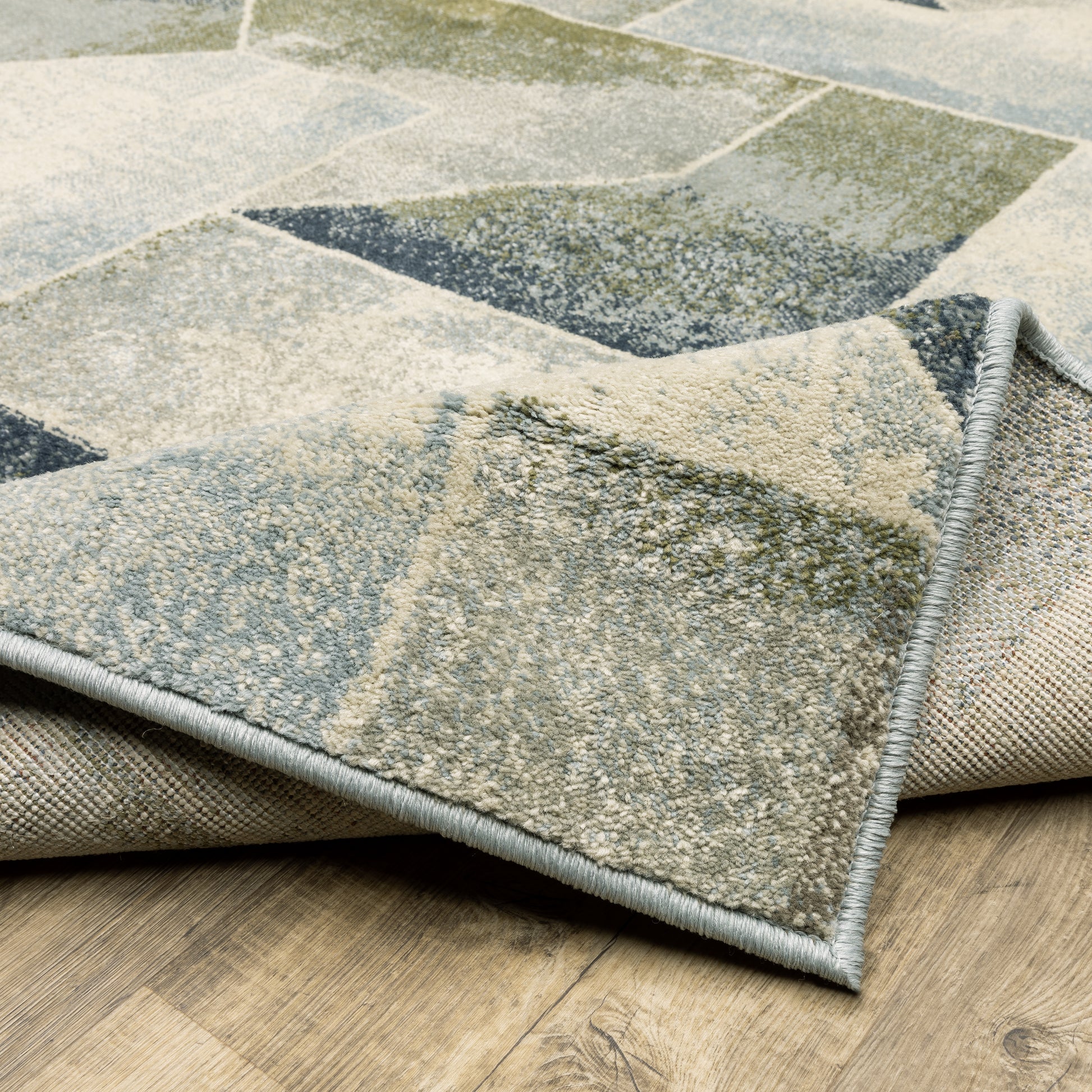 Oriental Weavers Branson  Blue Green Modern & Contemporary