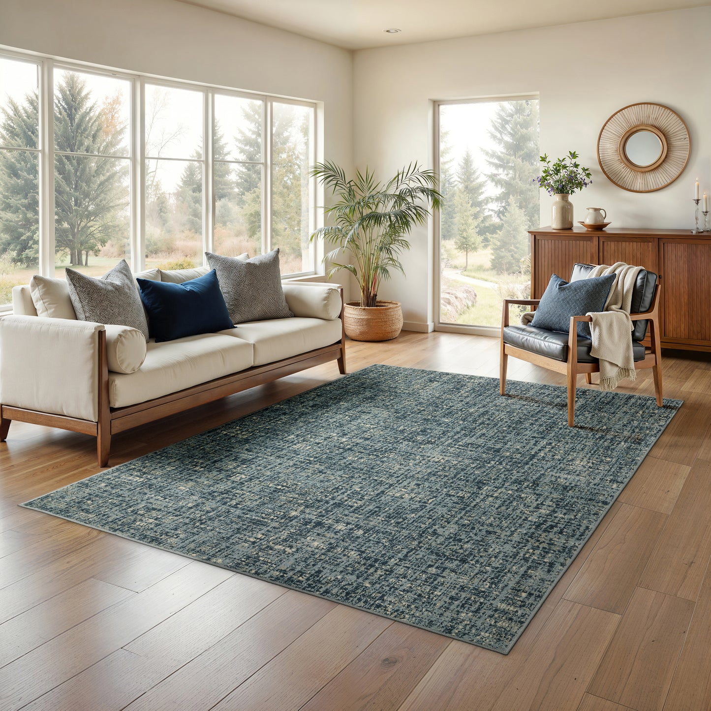 Oriental Weavers Branson  Blue Grey Modern & Contemporary