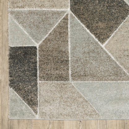 Oriental Weavers Cambria  Grey Brown Modern & Contemporary