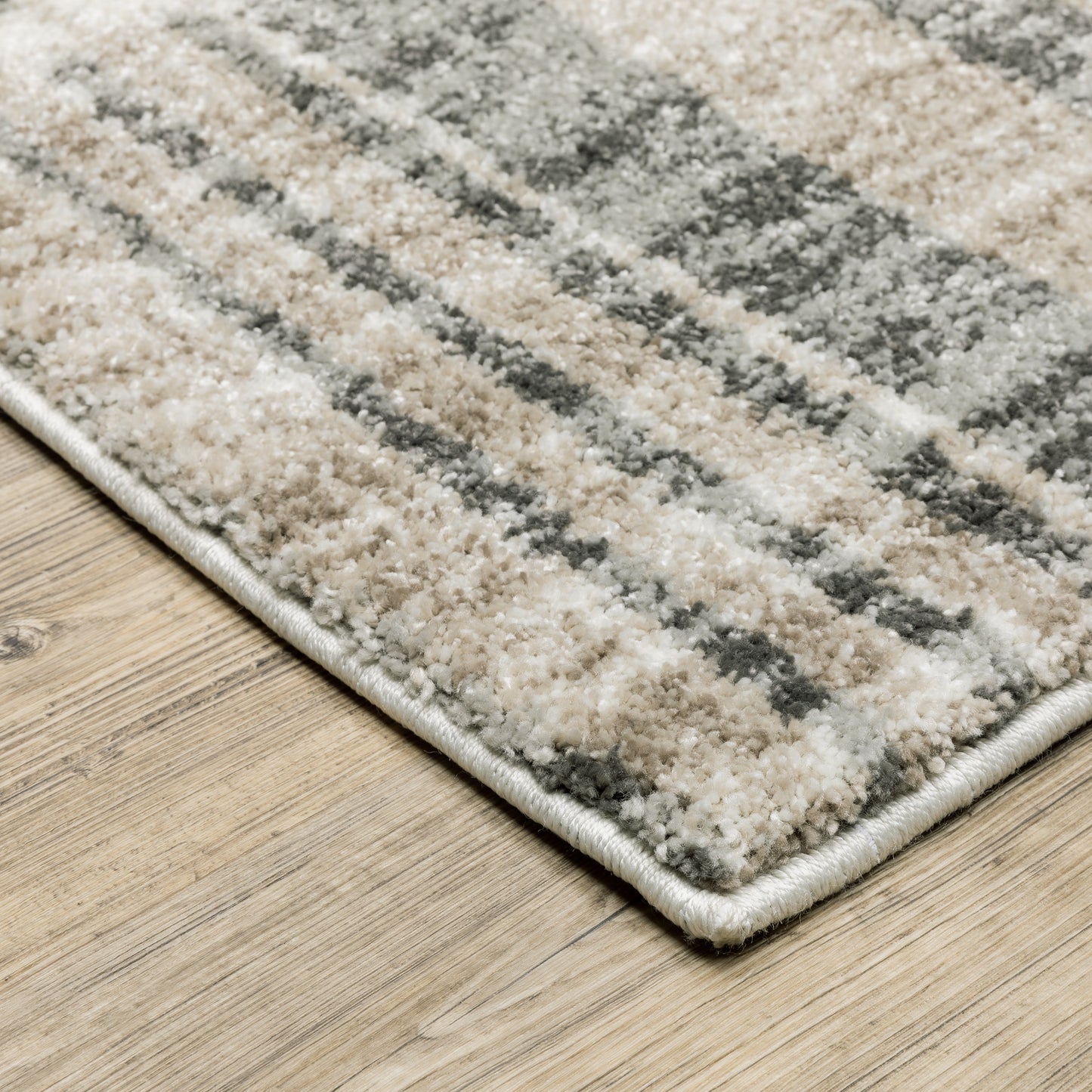 Oriental Weavers Cambria  Tan Charcoal Modern & Contemporary