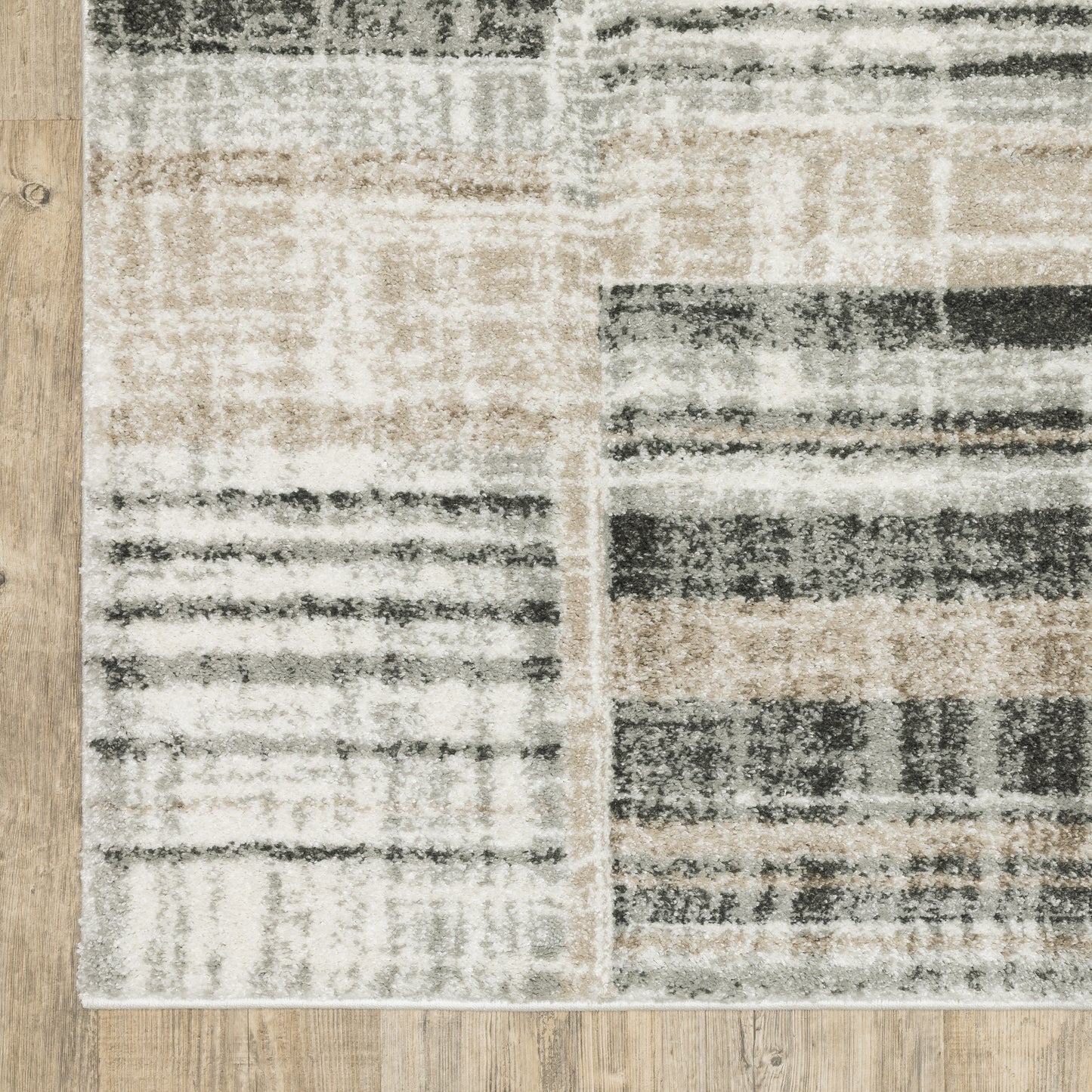 Oriental Weavers Cambria  Tan Charcoal Modern & Contemporary