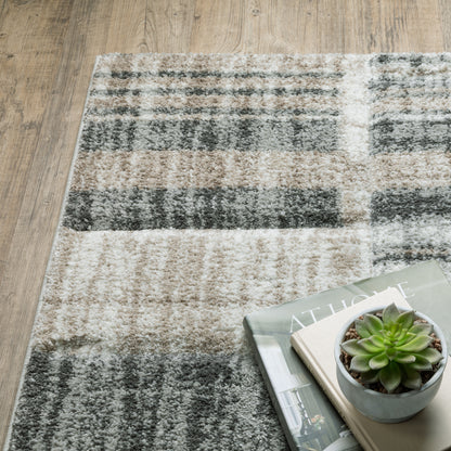 Oriental Weavers Cambria  Tan Charcoal Modern & Contemporary