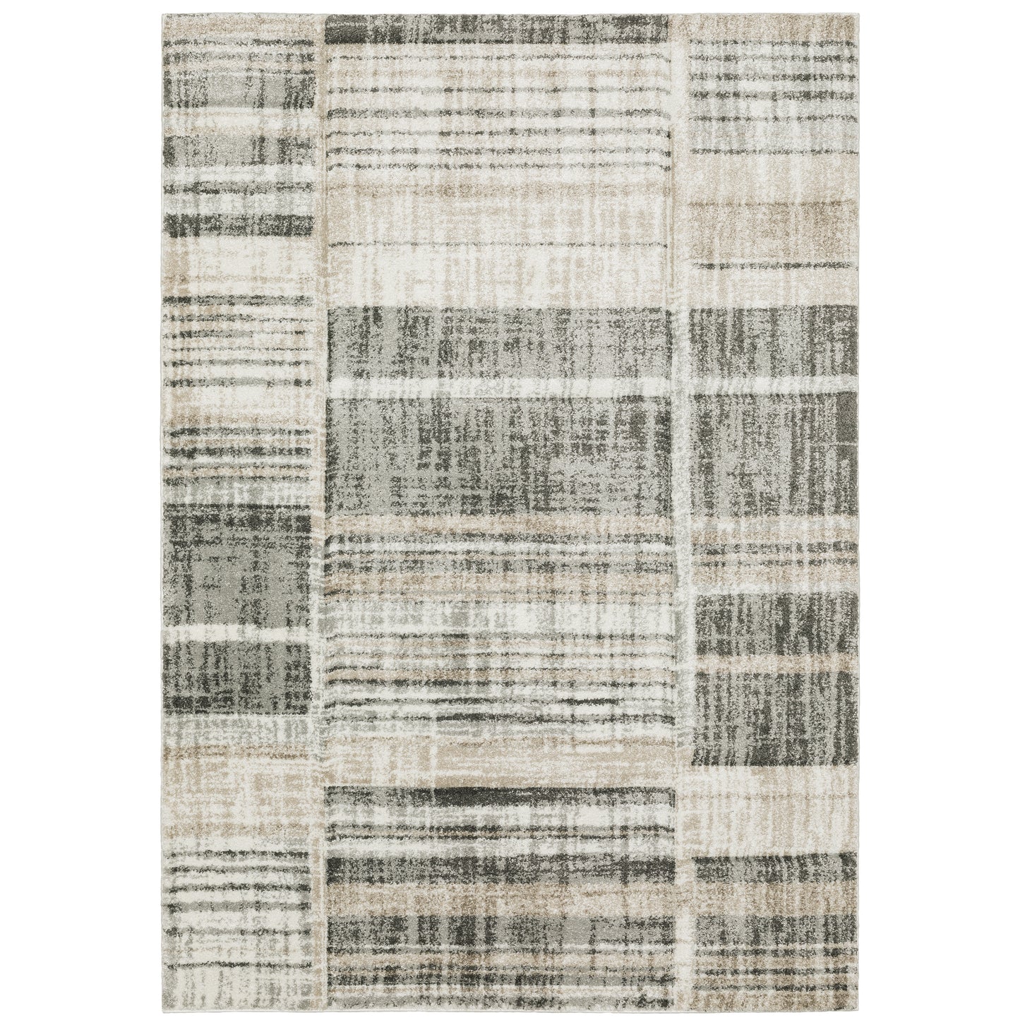 Oriental Weavers Cambria  Tan Charcoal Modern & Contemporary