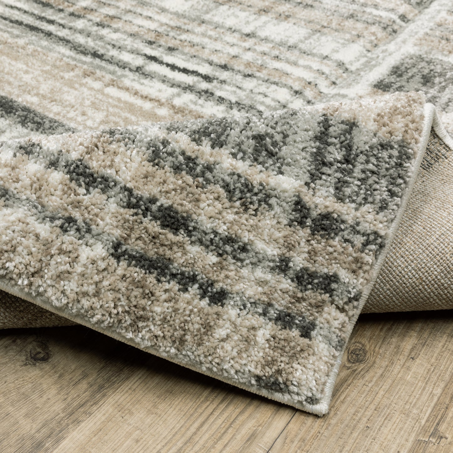 Oriental Weavers Cambria  Tan Charcoal Modern & Contemporary