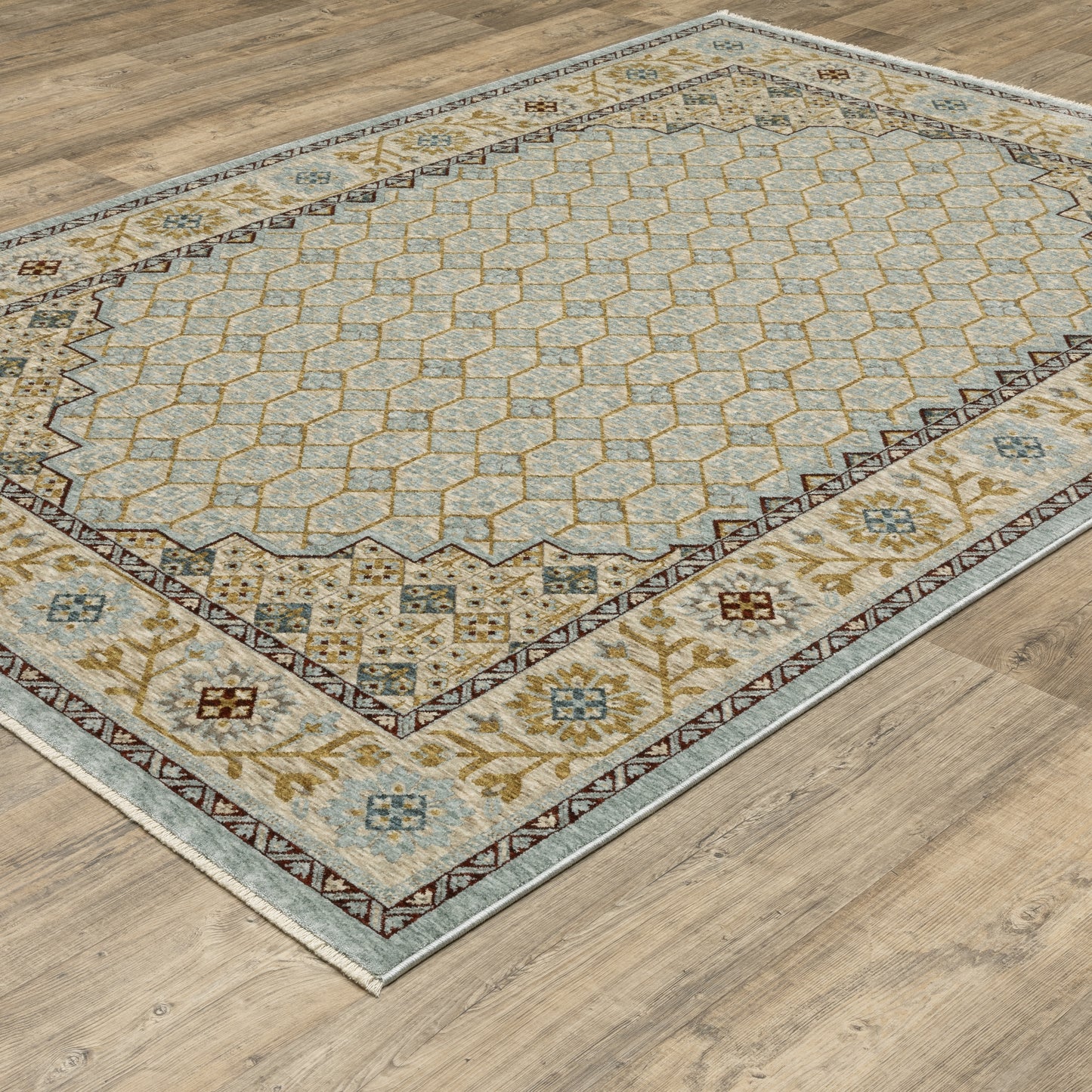 Oriental Weavers Capella  Blue Gold Traditional