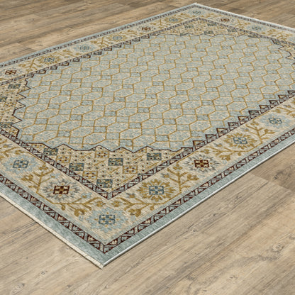 Oriental Weavers Capella  Blue Gold Traditional