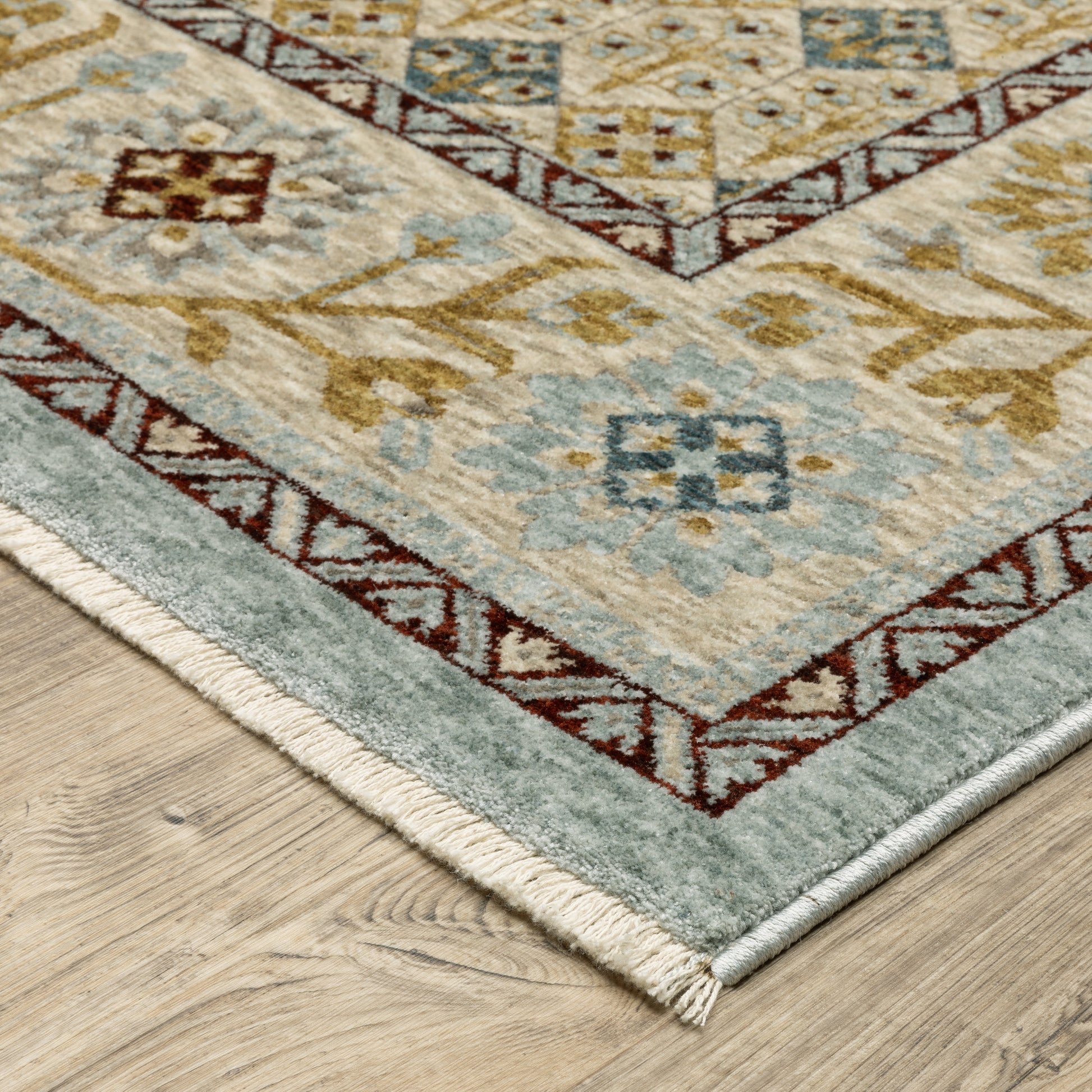 Oriental Weavers Capella  Blue Gold Traditional