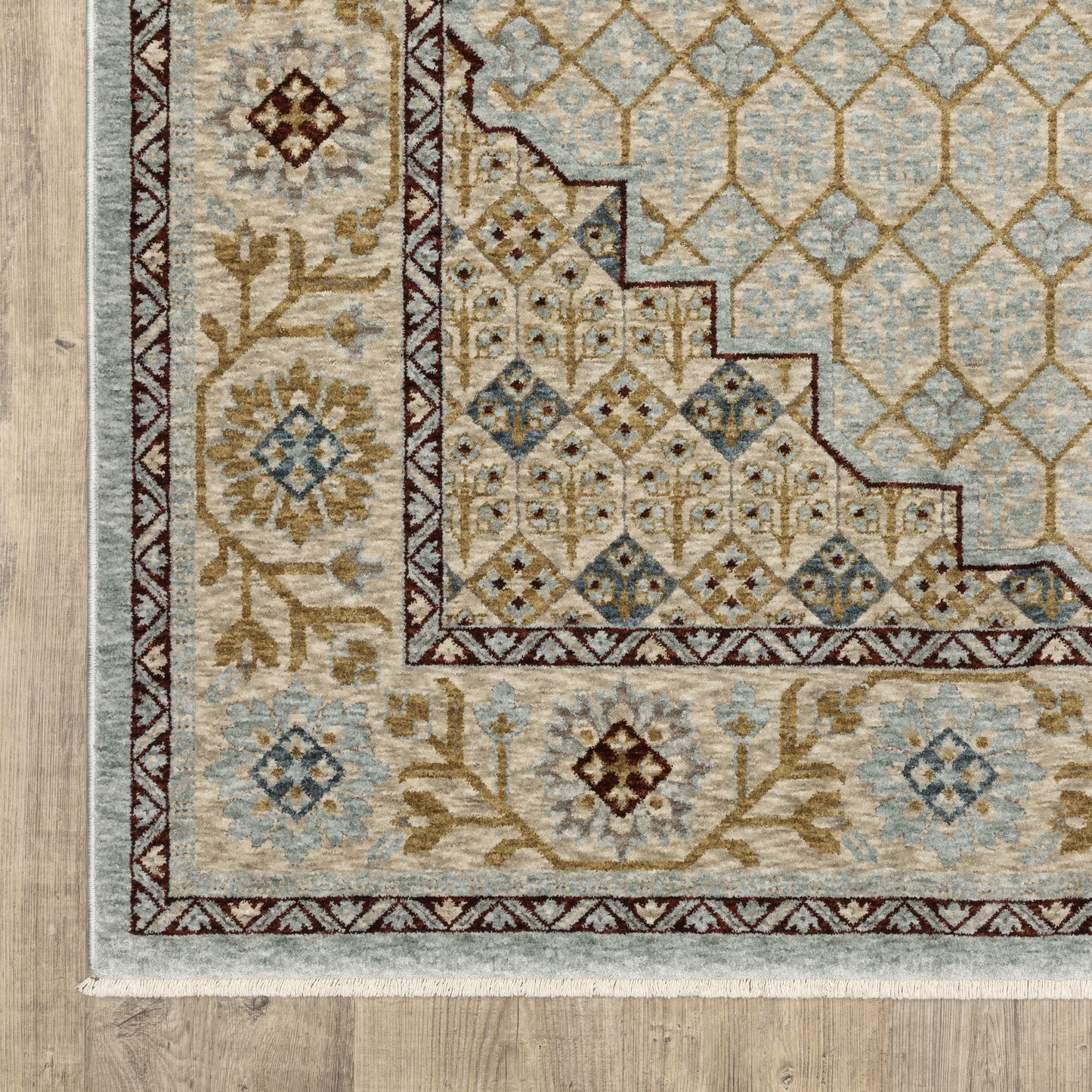 Oriental Weavers Capella  Blue Gold Traditional