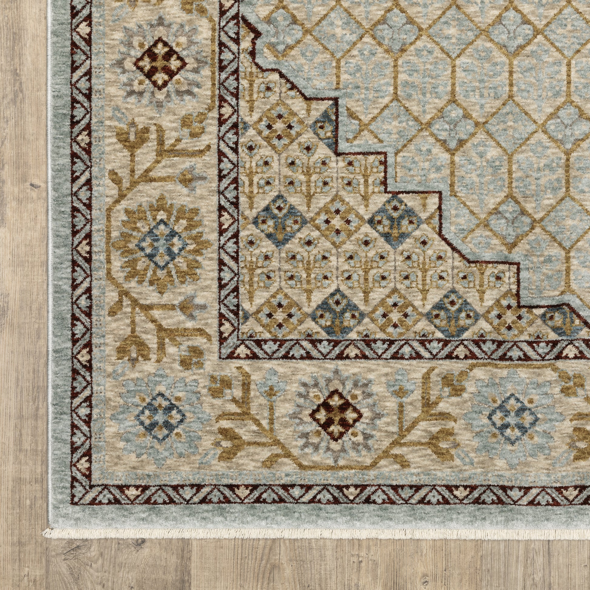 Oriental Weavers Capella  Blue Gold Traditional