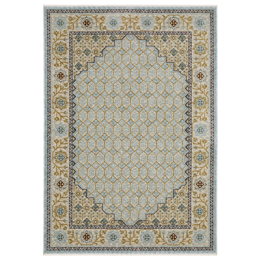 Oriental Weavers Capella  Blue Gold Traditional
