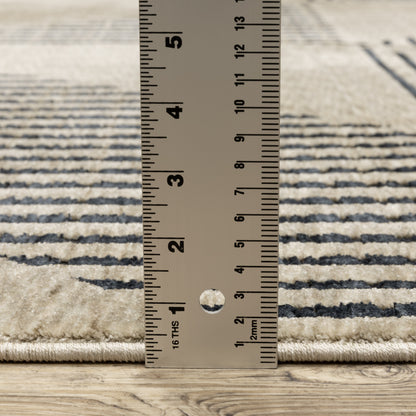 Oriental Weavers Capella  Beige Navy Modern & Contemporary