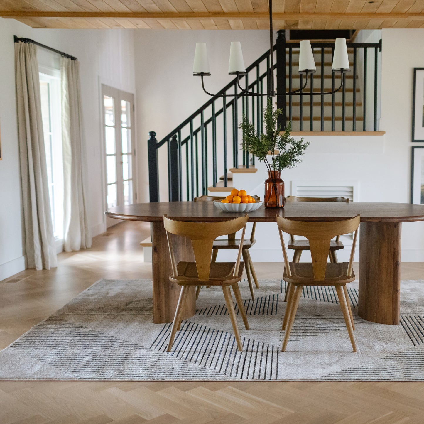 Oriental Weavers Capella  Beige Navy Modern & Contemporary