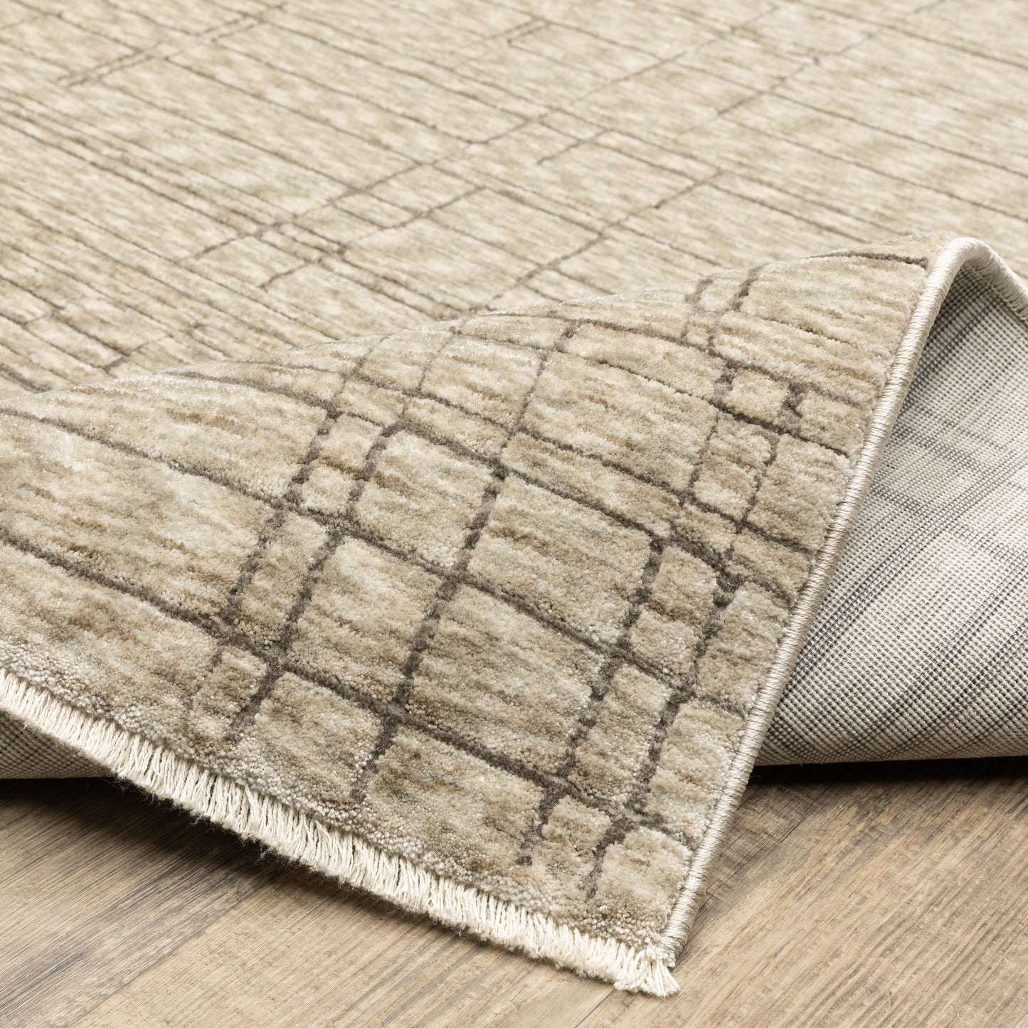 Oriental Weavers Capella  Beige Brown Industrial