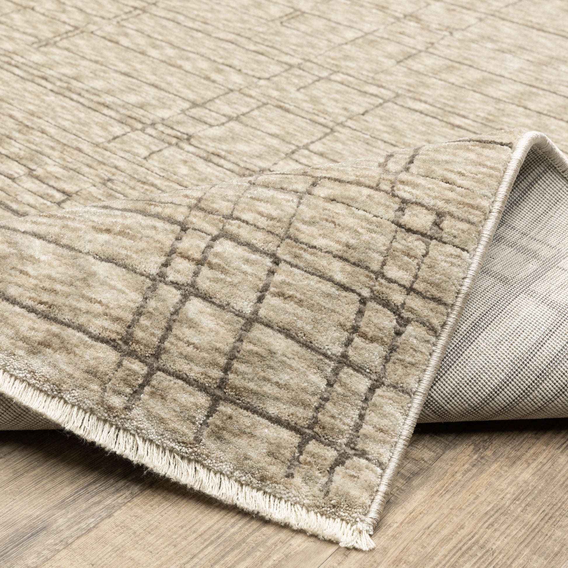 Oriental Weavers Capella  Beige Brown Industrial