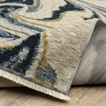 Oriental Weavers Capella  Blue Blue Modern & Contemporary