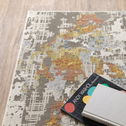 Oriental Weavers Caravan  Grey Blue Modern & Contemporary