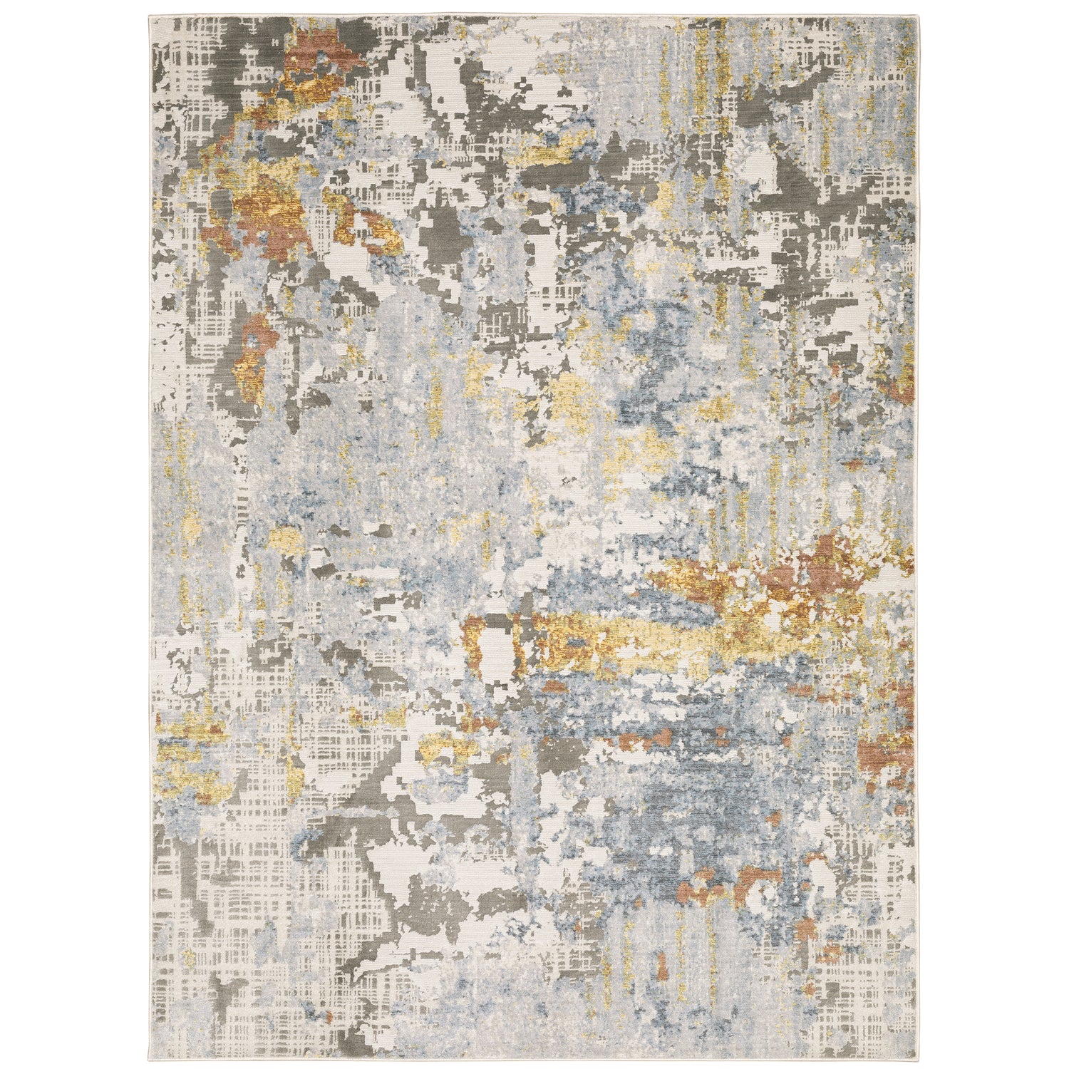 Oriental Weavers Caravan  Grey Blue Modern & Contemporary