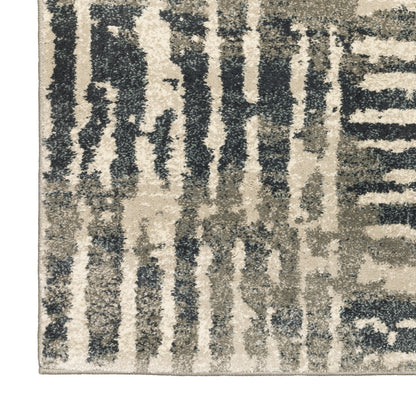 Oriental Weavers Carson  Blue Beige Industrial