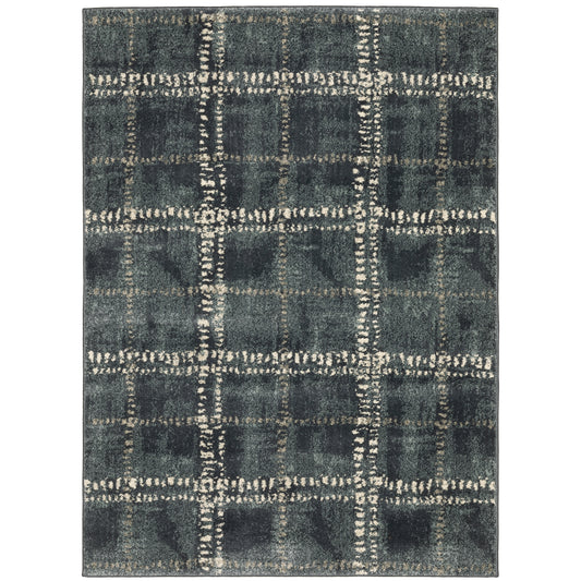 Oriental Weavers Carson  Blue Ivory Industrial